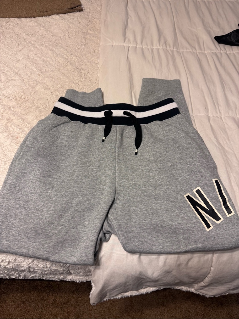 Gray Mens Sweat Shorts with Contrast Waistband